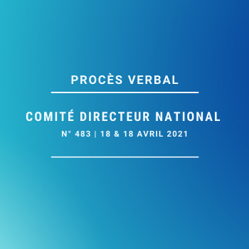 Comité Directeur National n° 483 - Procès verbal